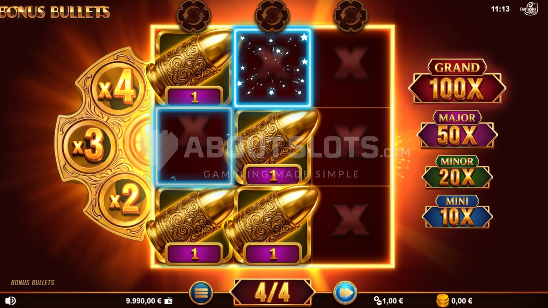 Jackpots on right side
