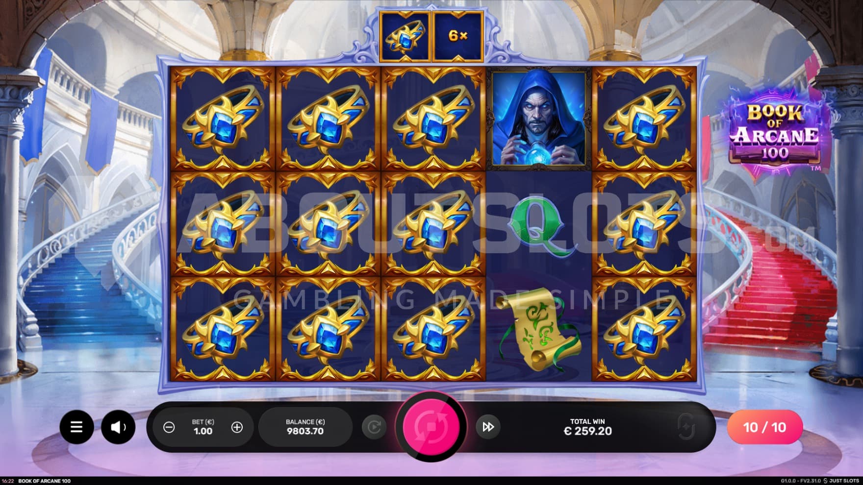 Expanding Symbols take over the reels in Free Spins