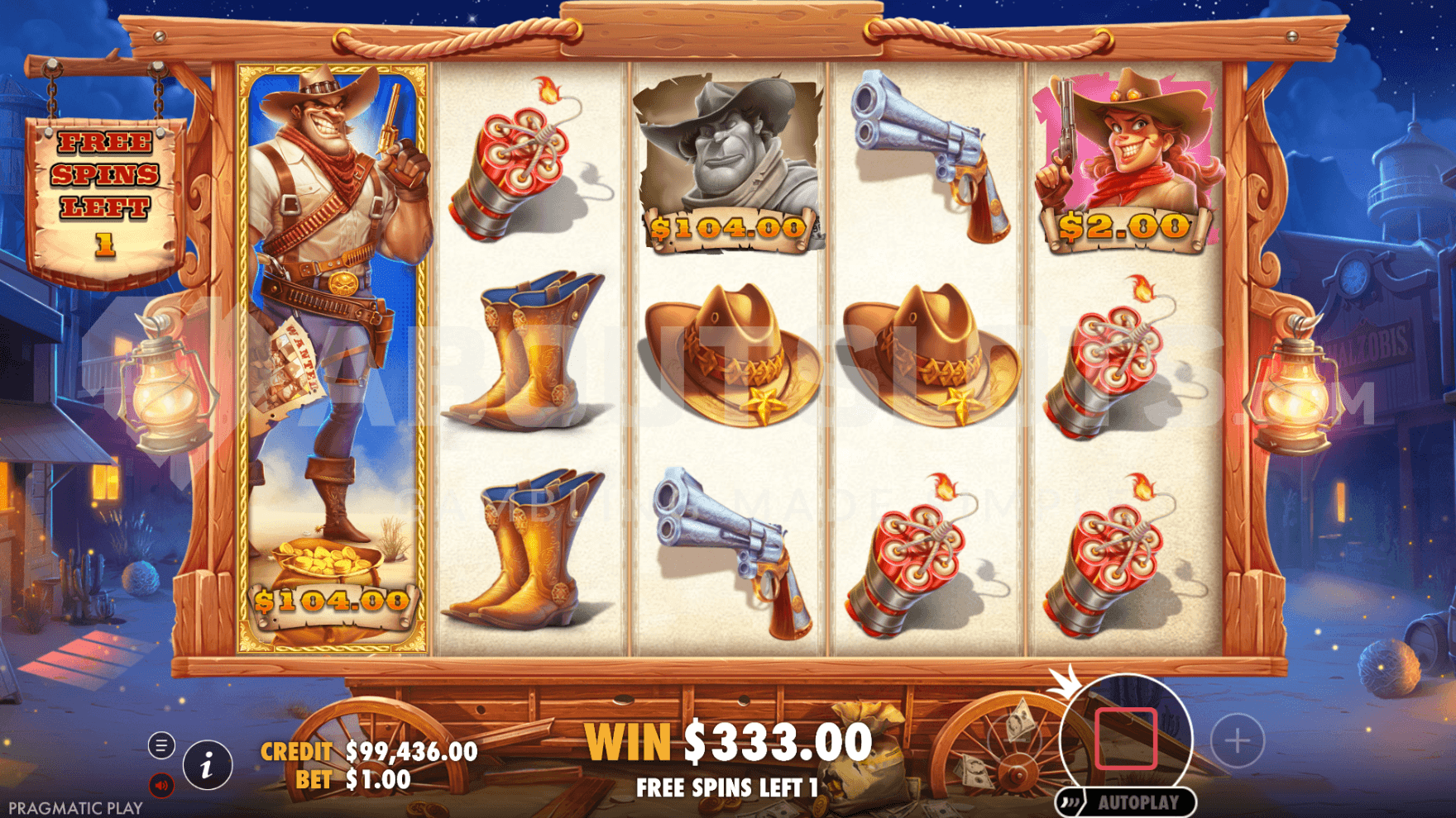 Night falls and Multipliers start stacking during the Free Spins