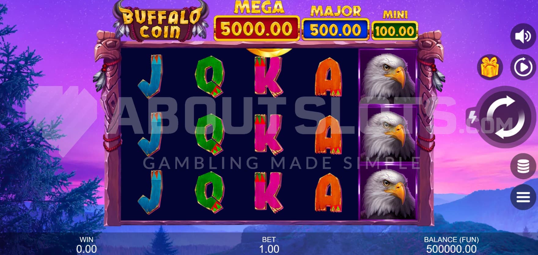 Mega Jackpot of 5000X the bet
