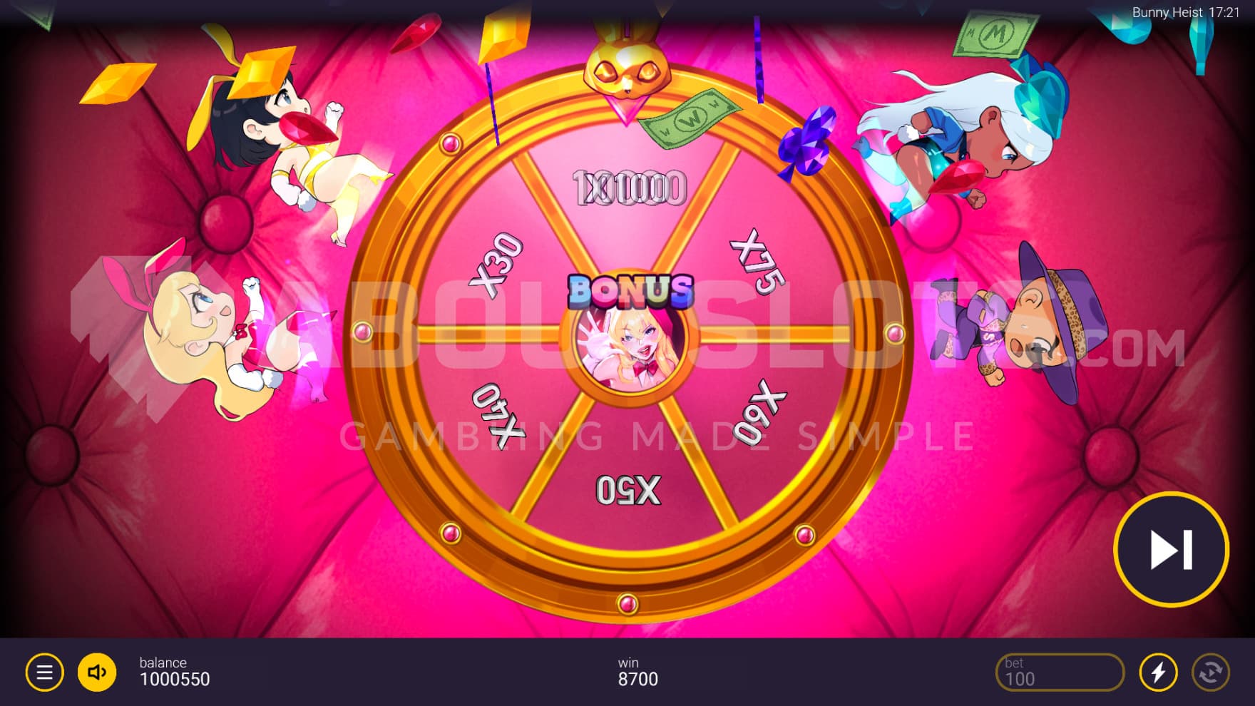 The Bonus Wheel comes with multiple layers of prizes