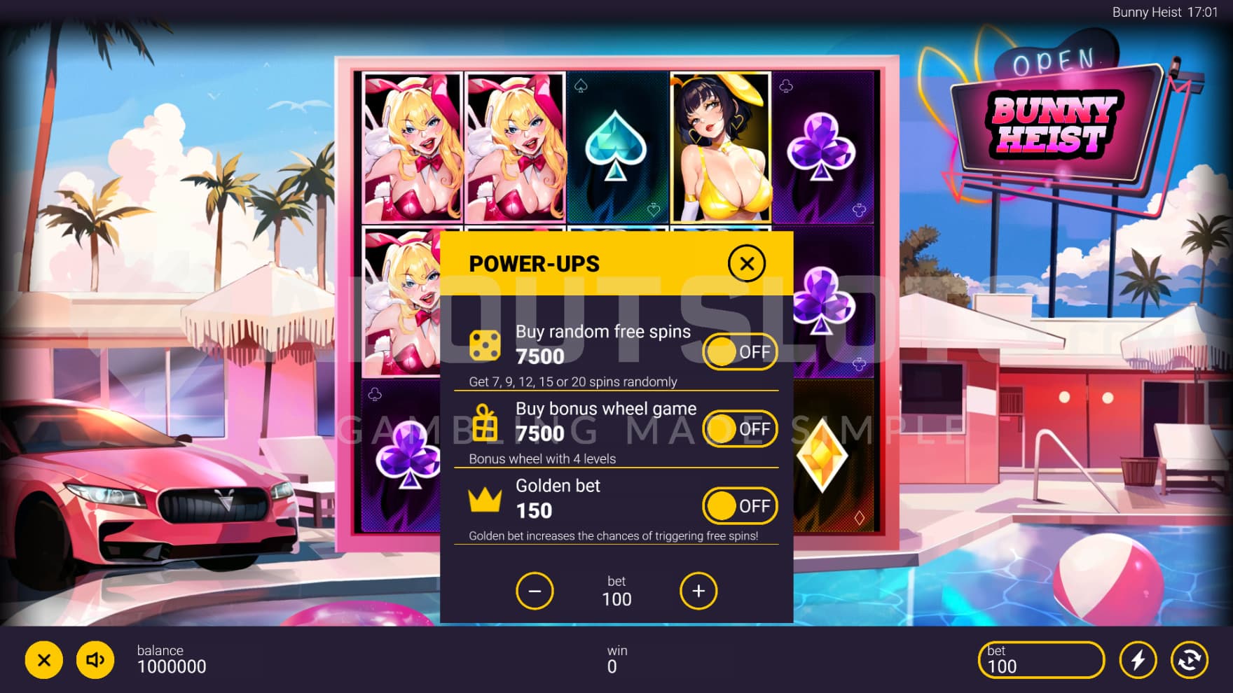 There are 2 Feature Buy and 1 Ante Bet options that you can choose between