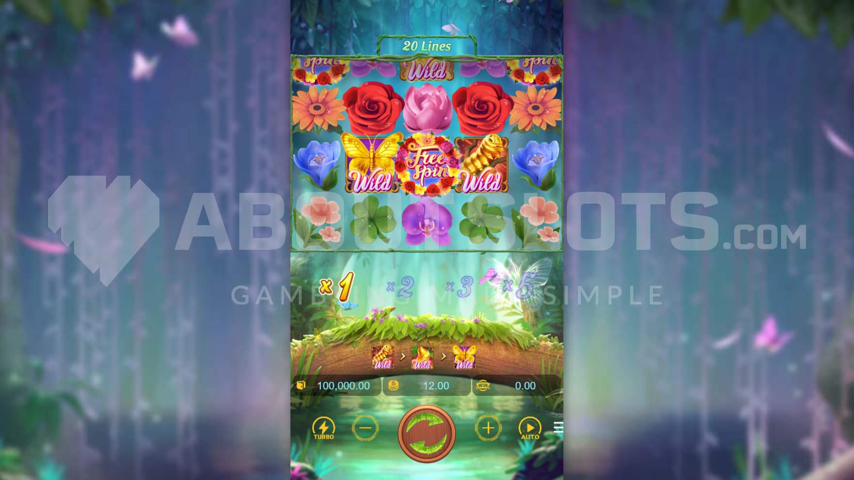 Butterfly in background