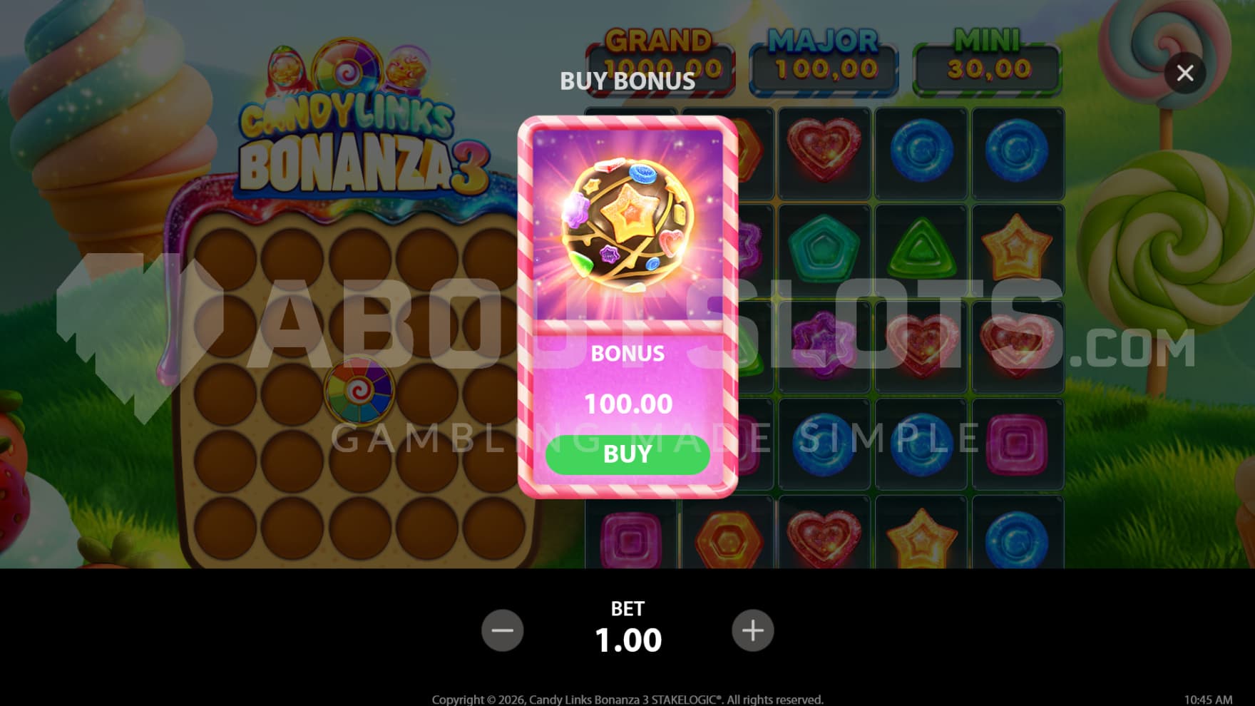 Through the Feature Buy you can instantly enter the bonus game
