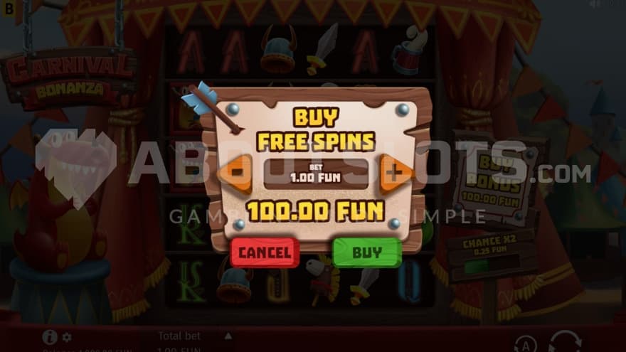 Bonus Buy 100X the bet