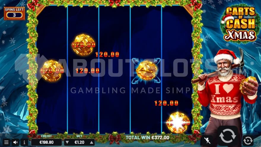 Cash Symbols on reel 1, 2, and 4