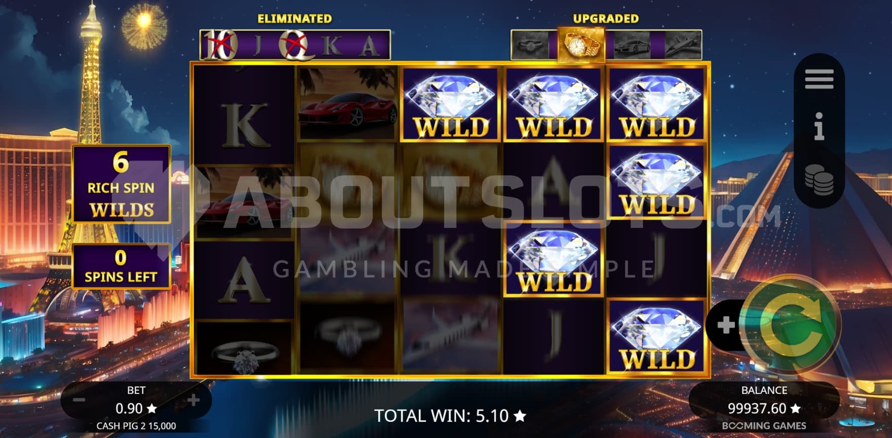 Las Vegas skyline as background