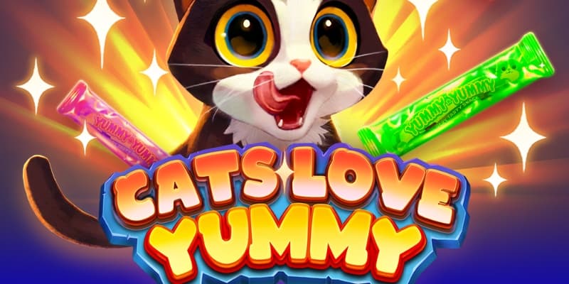Cats Love Yummy Banner