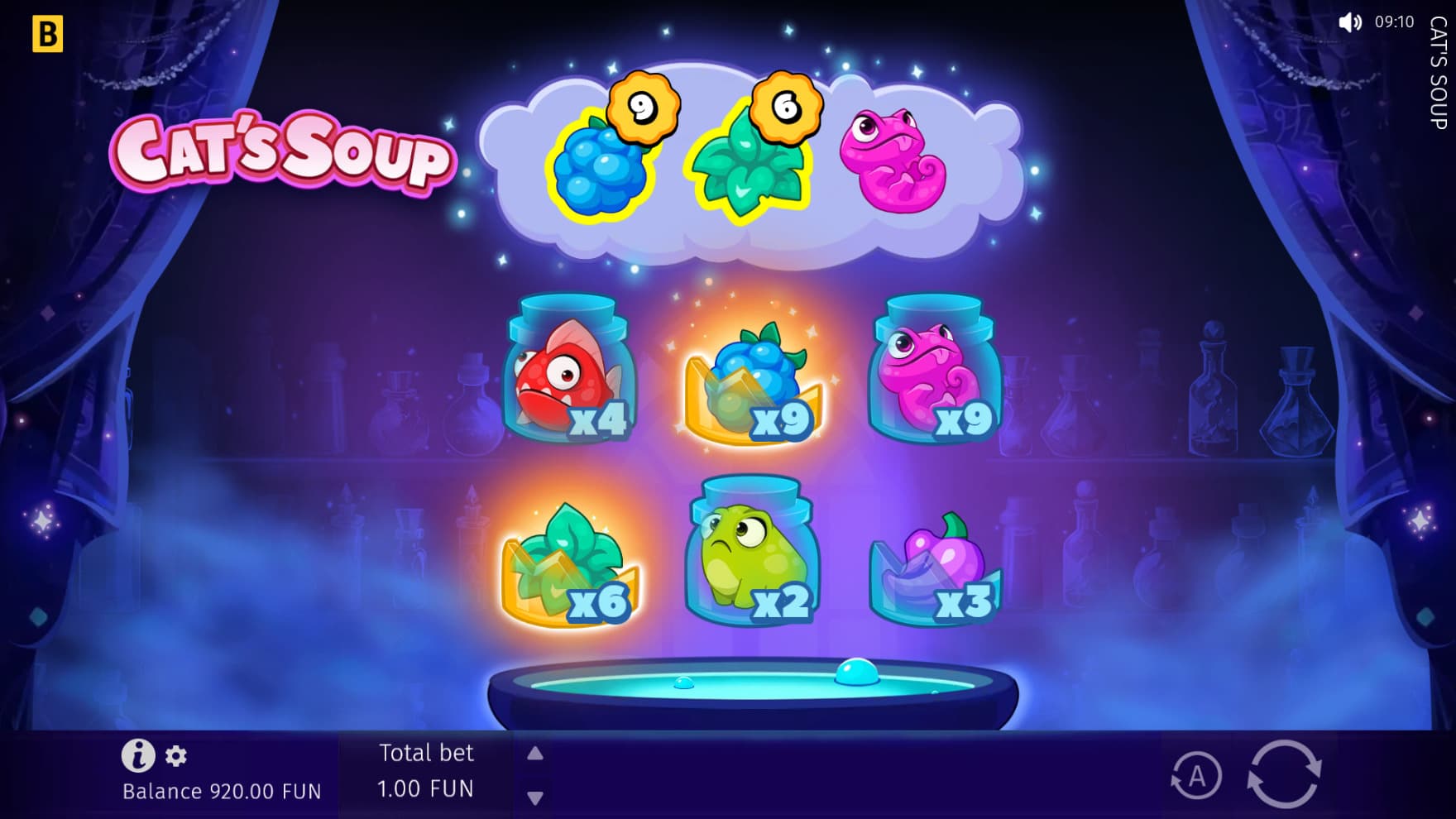 The recipe bonus game comes with Symbol Multipliers