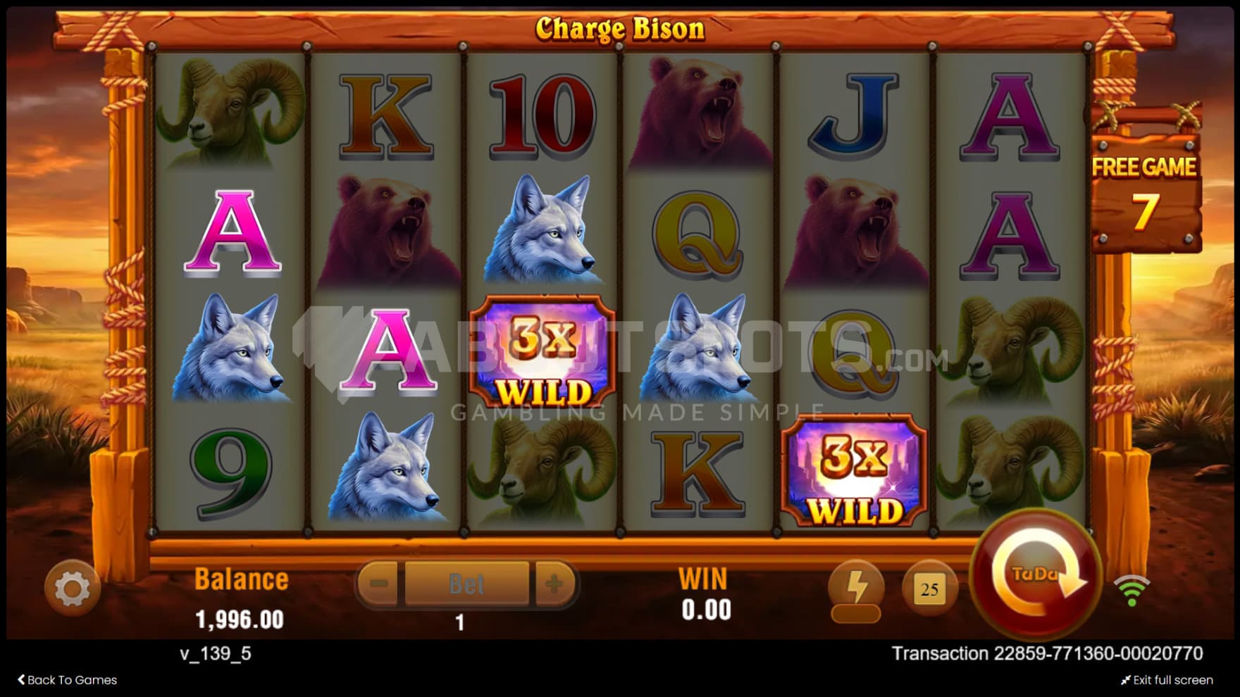 Wilds come with Multipliers in the Free Spins bonus game for volatile wins