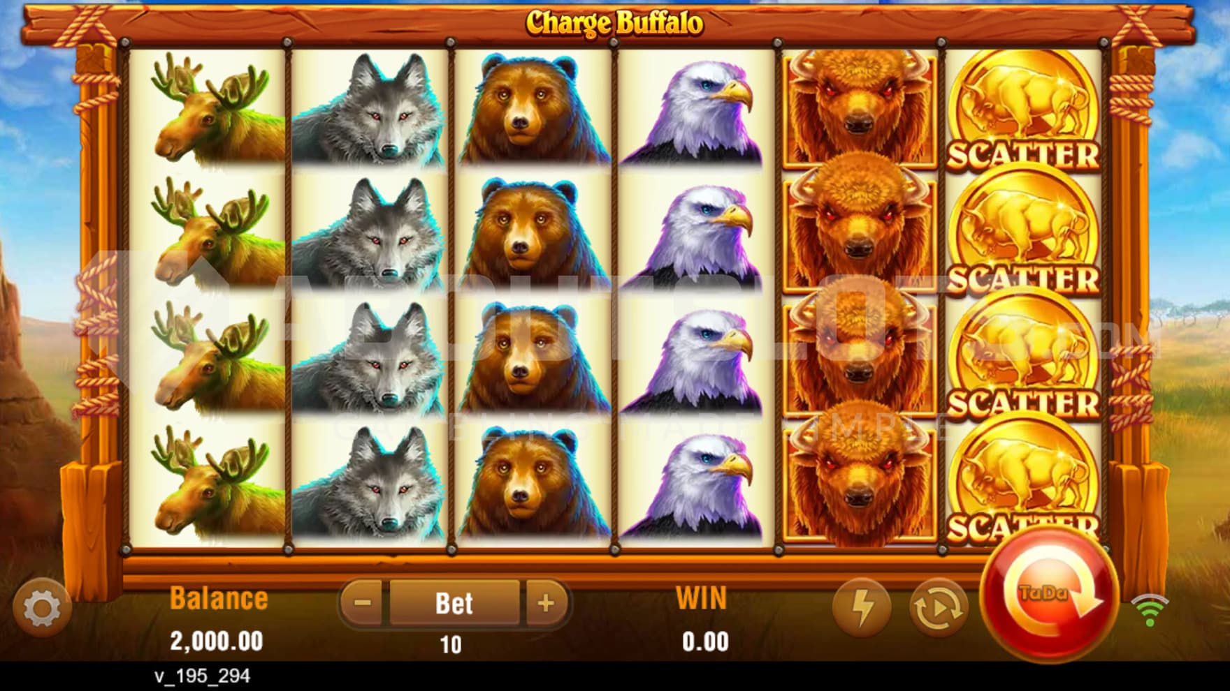 Set on the great plains you have a beautiful backdrop and reels filled with animals