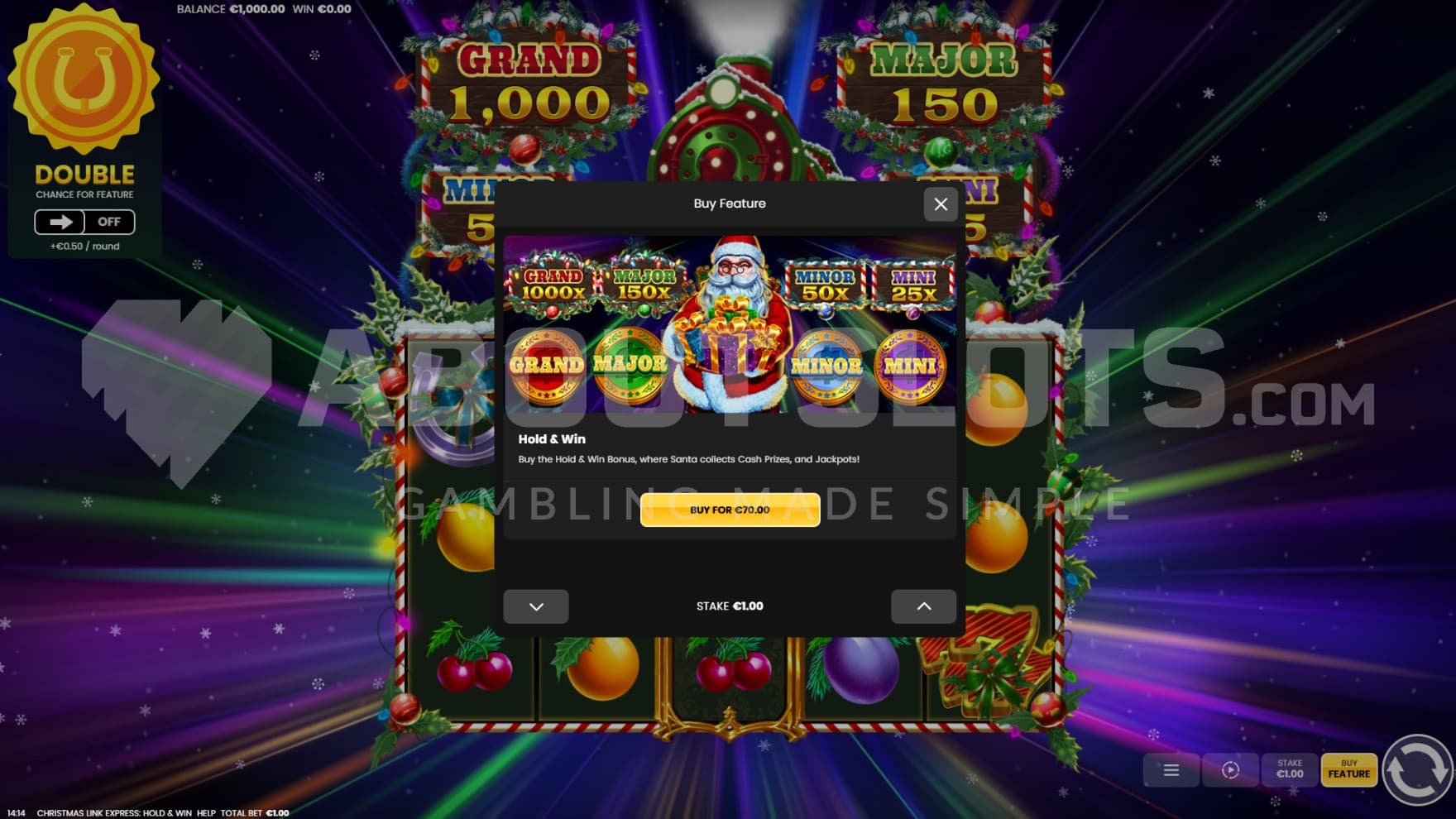 Bonus Buy for 70X the bet