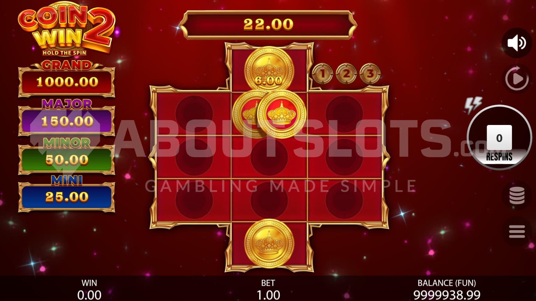 Coin Symbols and Collector Symbols take over the reels during the rEspins