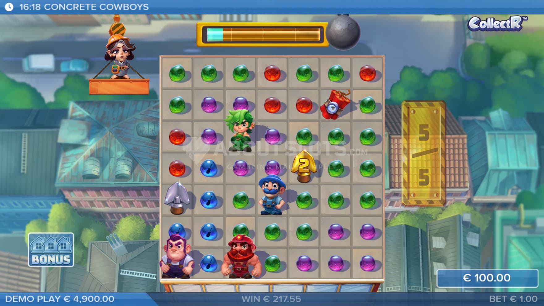 During the Free Spins bonuses such as persistent Symbol Levels and Grid size stay between spins
