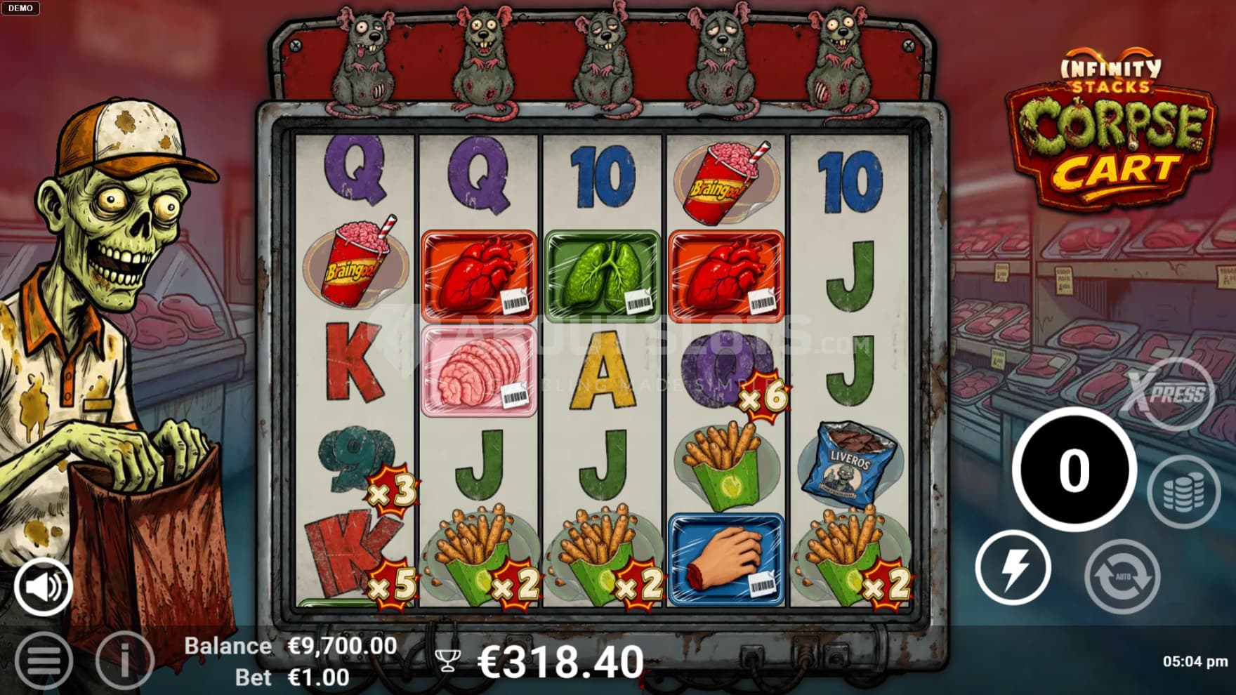 Stacked Symbols are more consistent and common when the rats come up to play, literally, as they help with Synced Reels and Symbol conversions during the bonus game