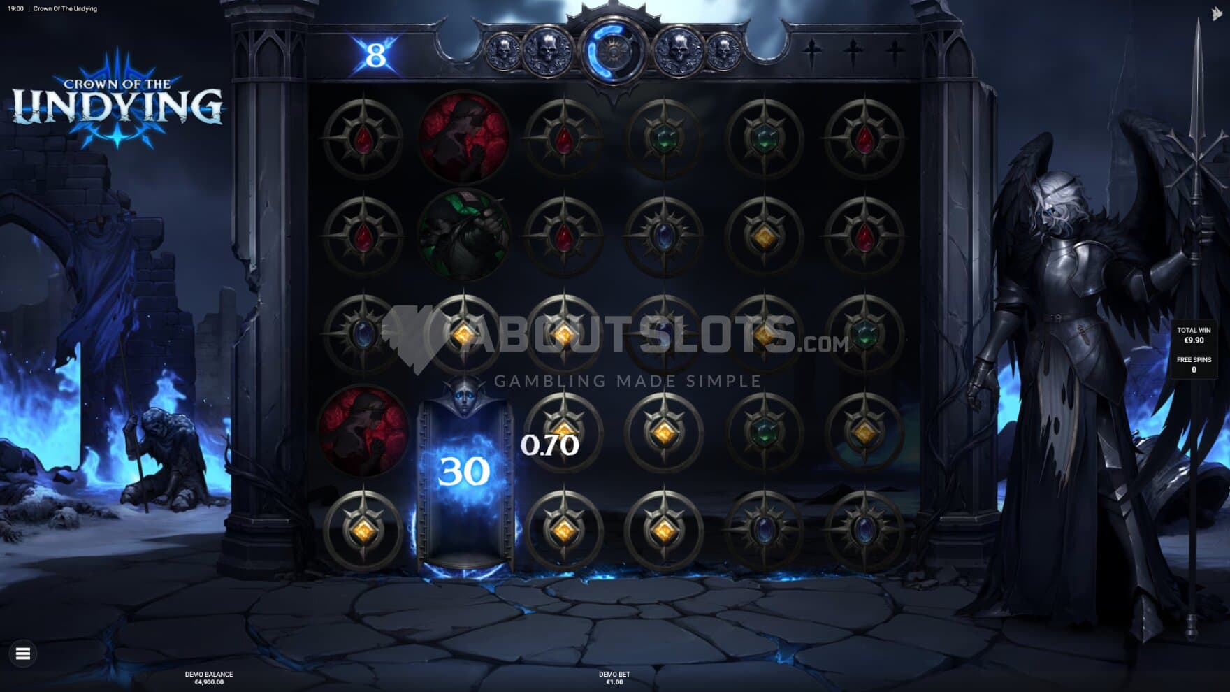 Abilities are upgraded and the Multipliers are persistent during the free spins