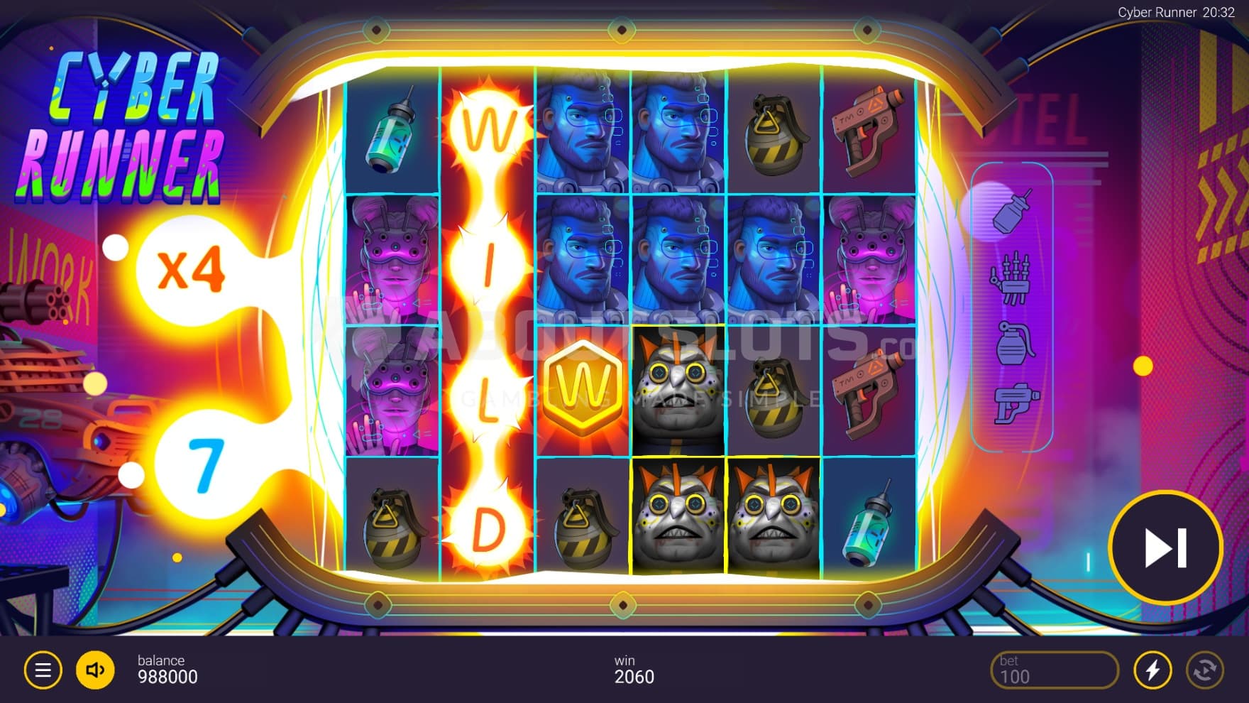 Multipliers are persistent, leading to higher stacks, during the bonus game