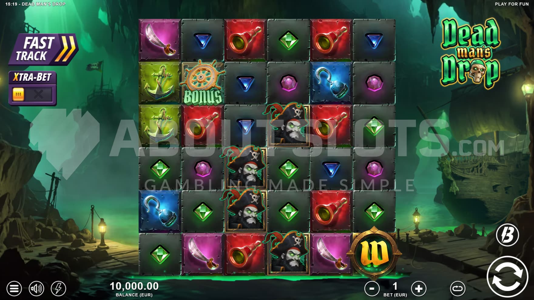 The playing grid is found in a creepy cave