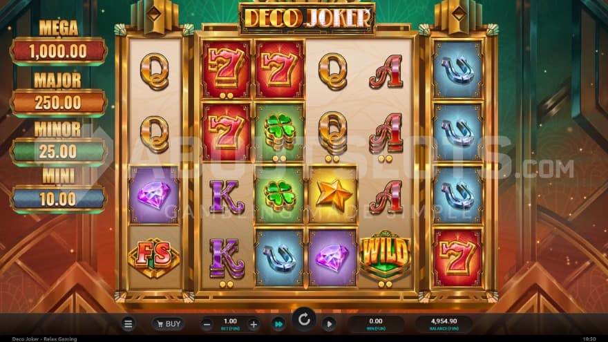 A polished and luxurious looking playing grid