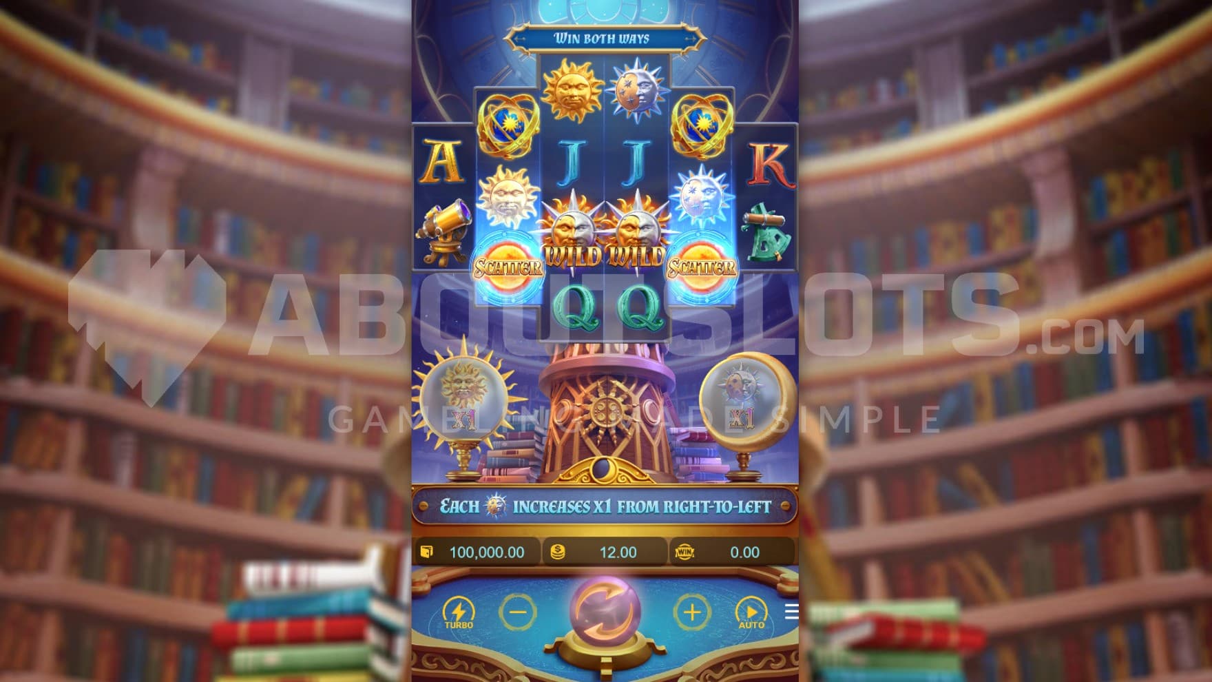 Book shelves in background