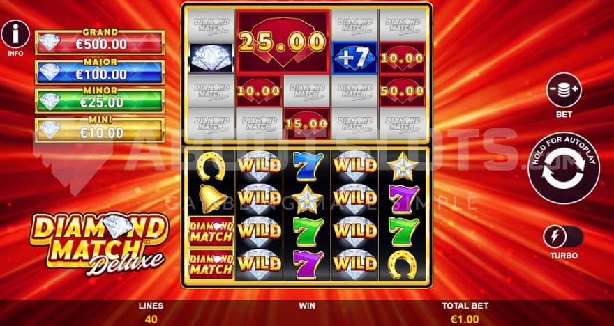Grand Jackpot on the left side of the screen