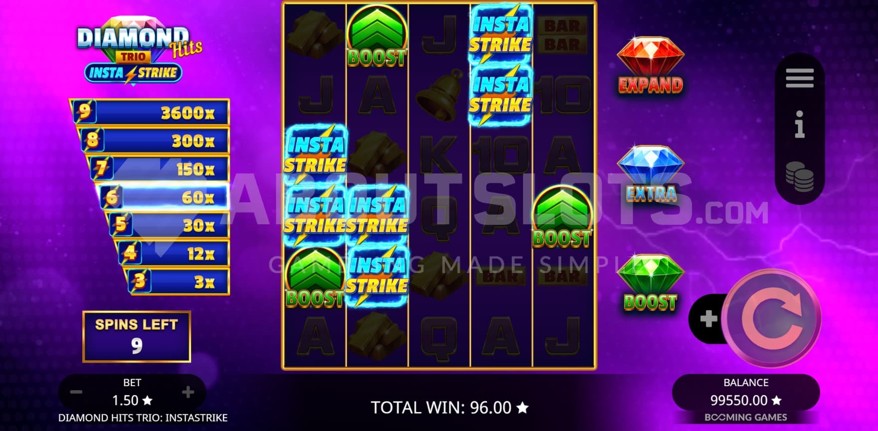 InstaStrike Symbols in view