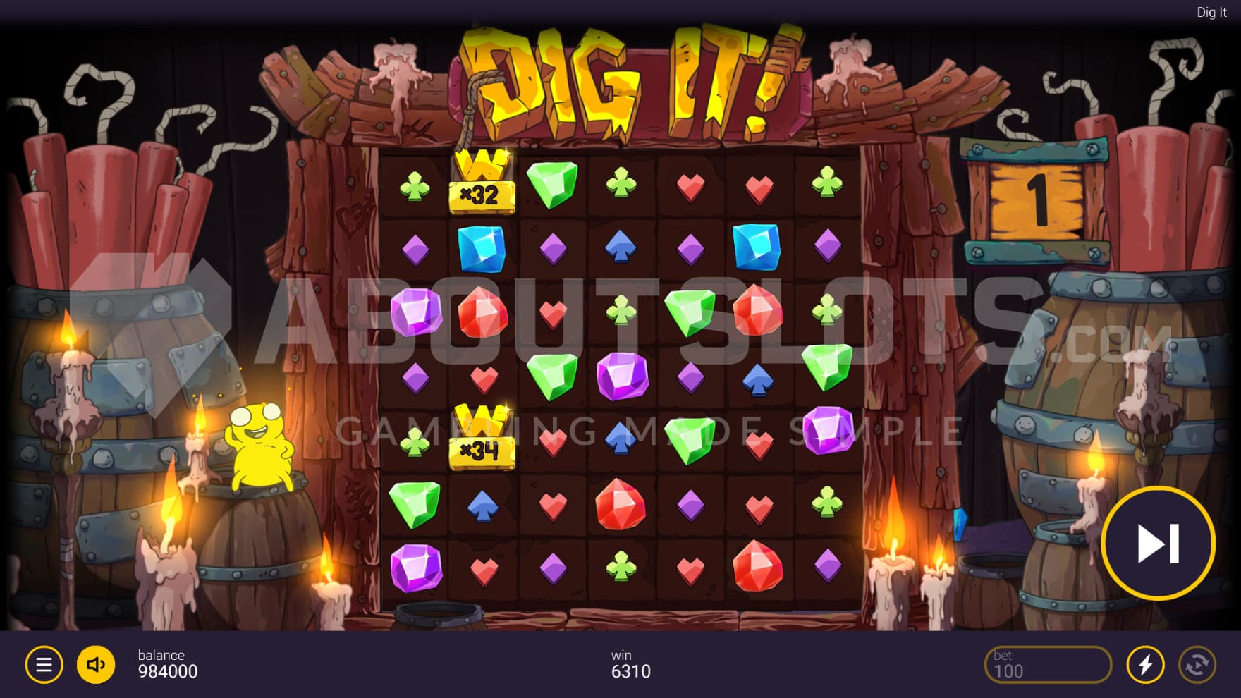 Wilds become sticky during the bonus game, helping you stack up Multipliers