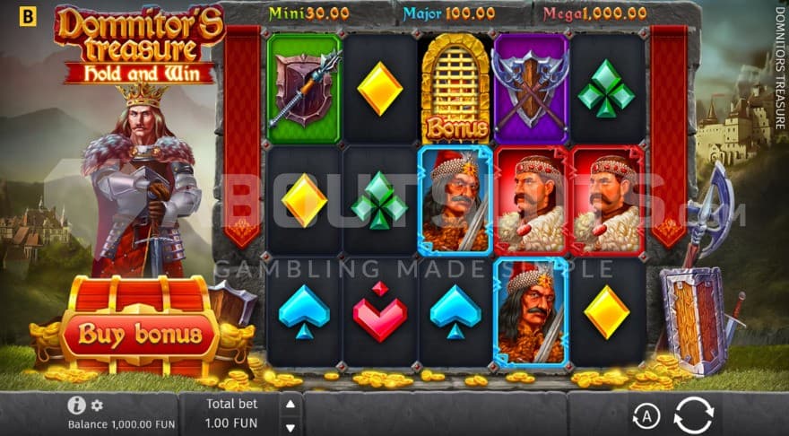 Bonus Buy on the left side of screen