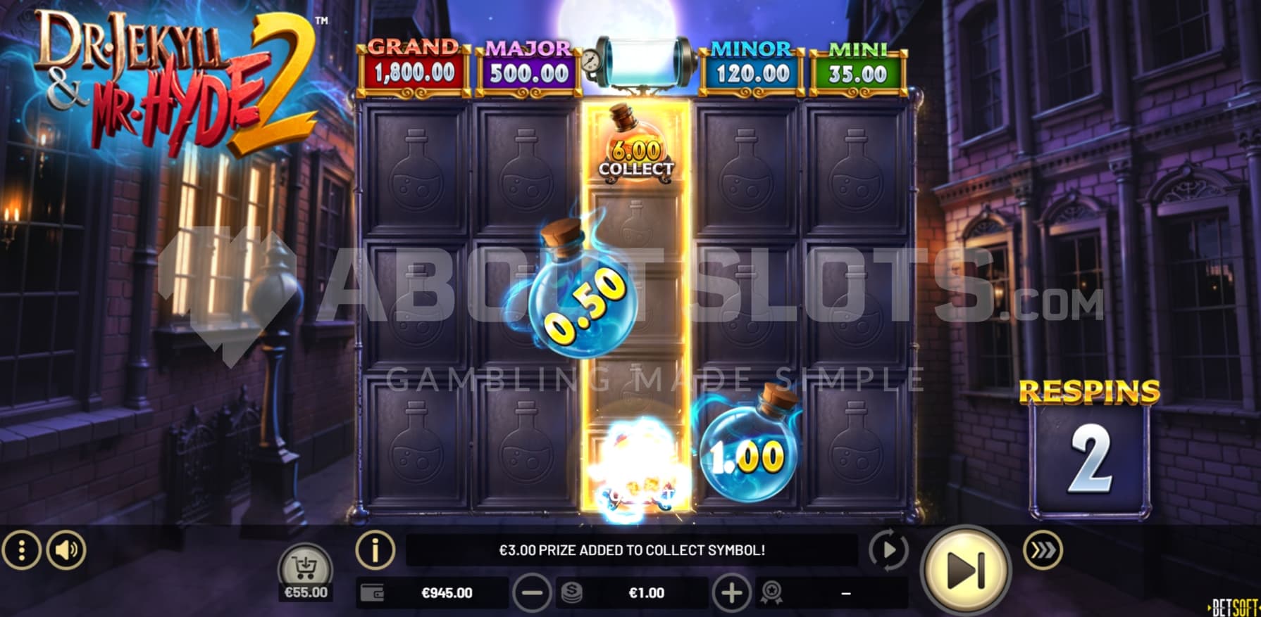 Collect Symbol on reel 3