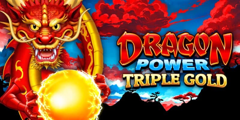 Dragon Power Triple Gold Banner