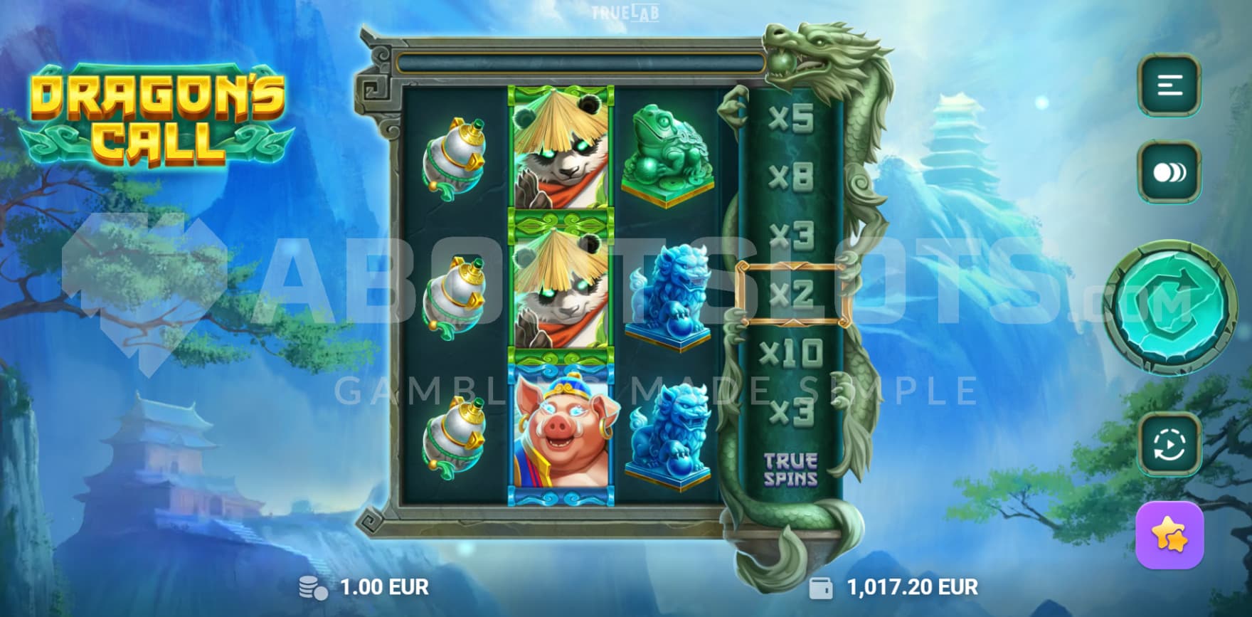 Bonus Bet in right corner