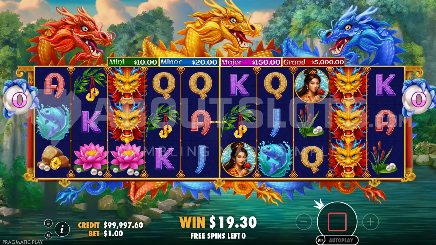 The Free Spins feature come with 3 bonuses, such as an additional playing grid