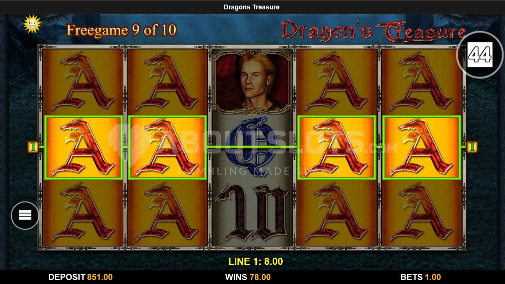 Your chosen Symbol will expand during the bonus game, allowing them to pay anywhere