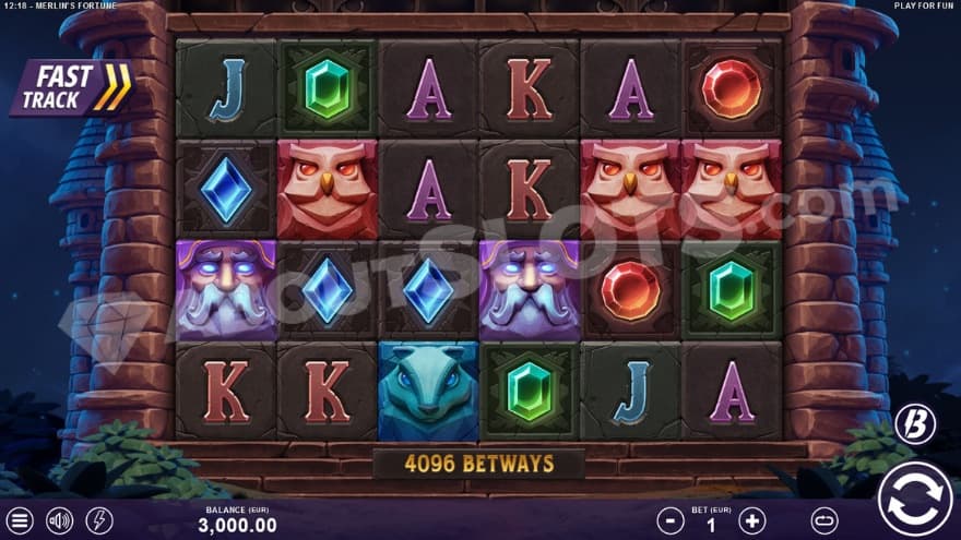 Base game with a dark forest in the background.