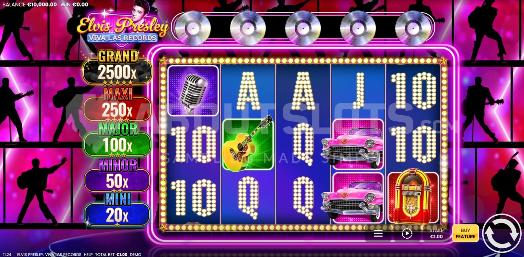 Jackpot on left side