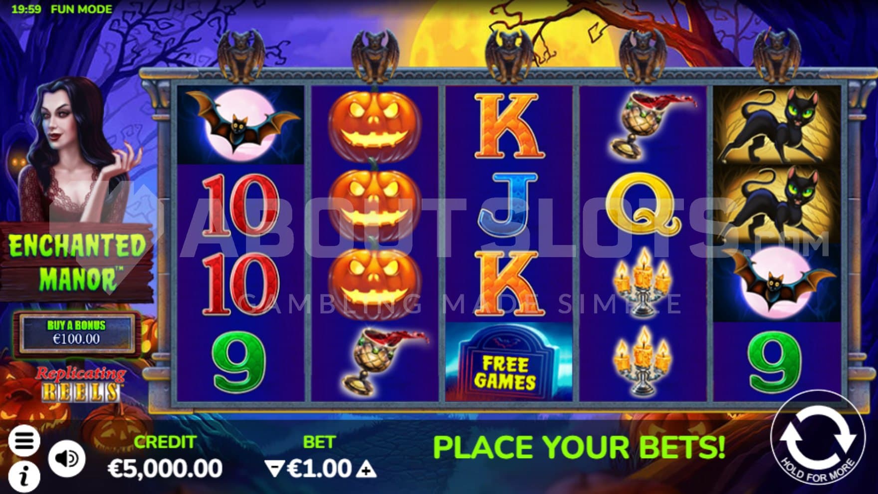 Bonus Buy on left side