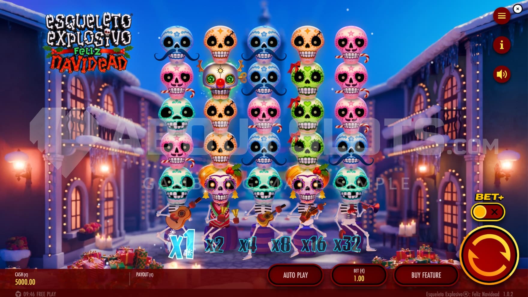 The singing skeletons form a choir during Christmas