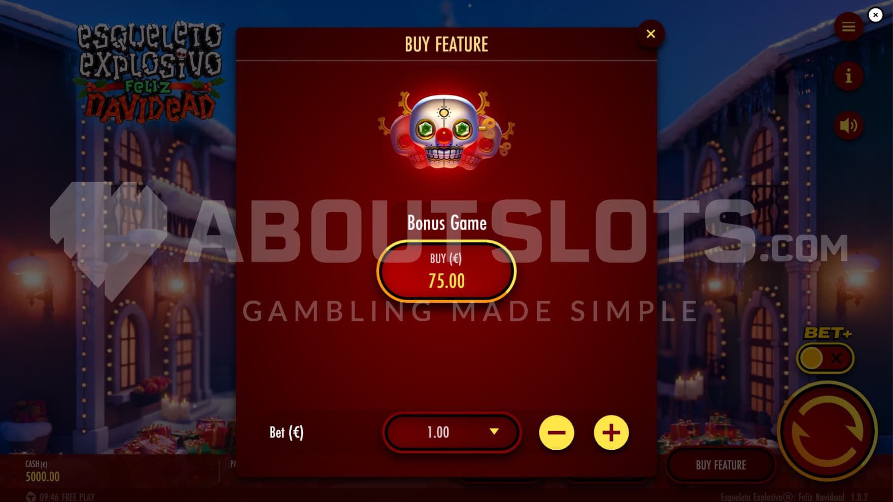 The Feature Buy gives you the option of instantly triggering the Free Spins
