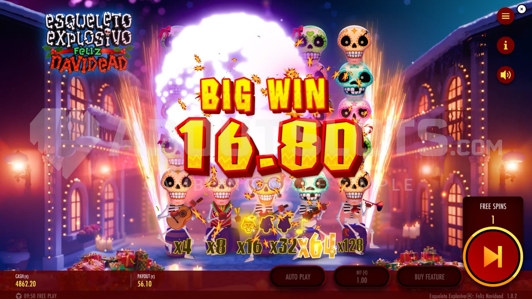 Night falls and the Multipliers stack even higher during the bonus game