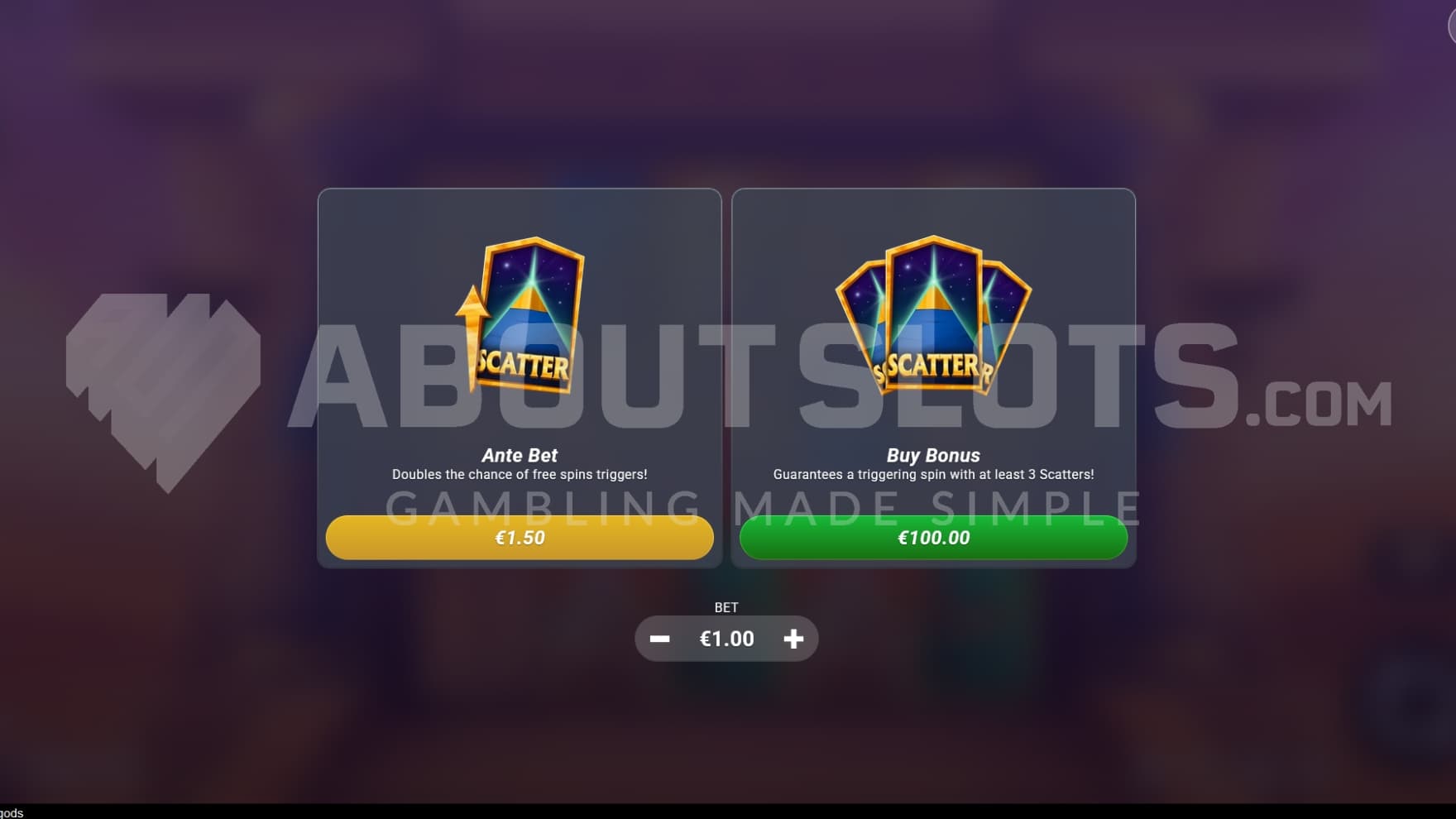 You multiple ways to help you trigger the bonus game