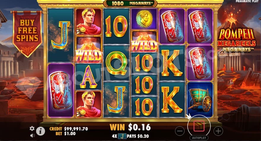 Wild symbols on the second and fourth reels during base game.