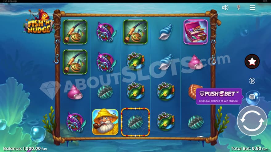 Base game where you can see corals in the background.