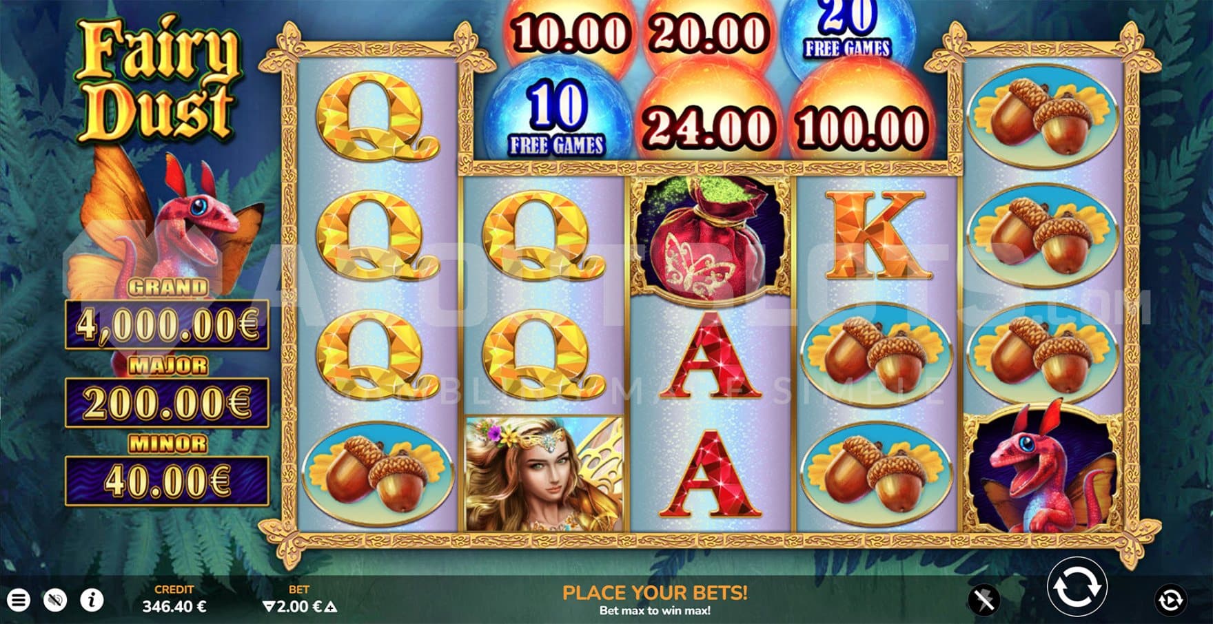 Grand Jackpot on left side