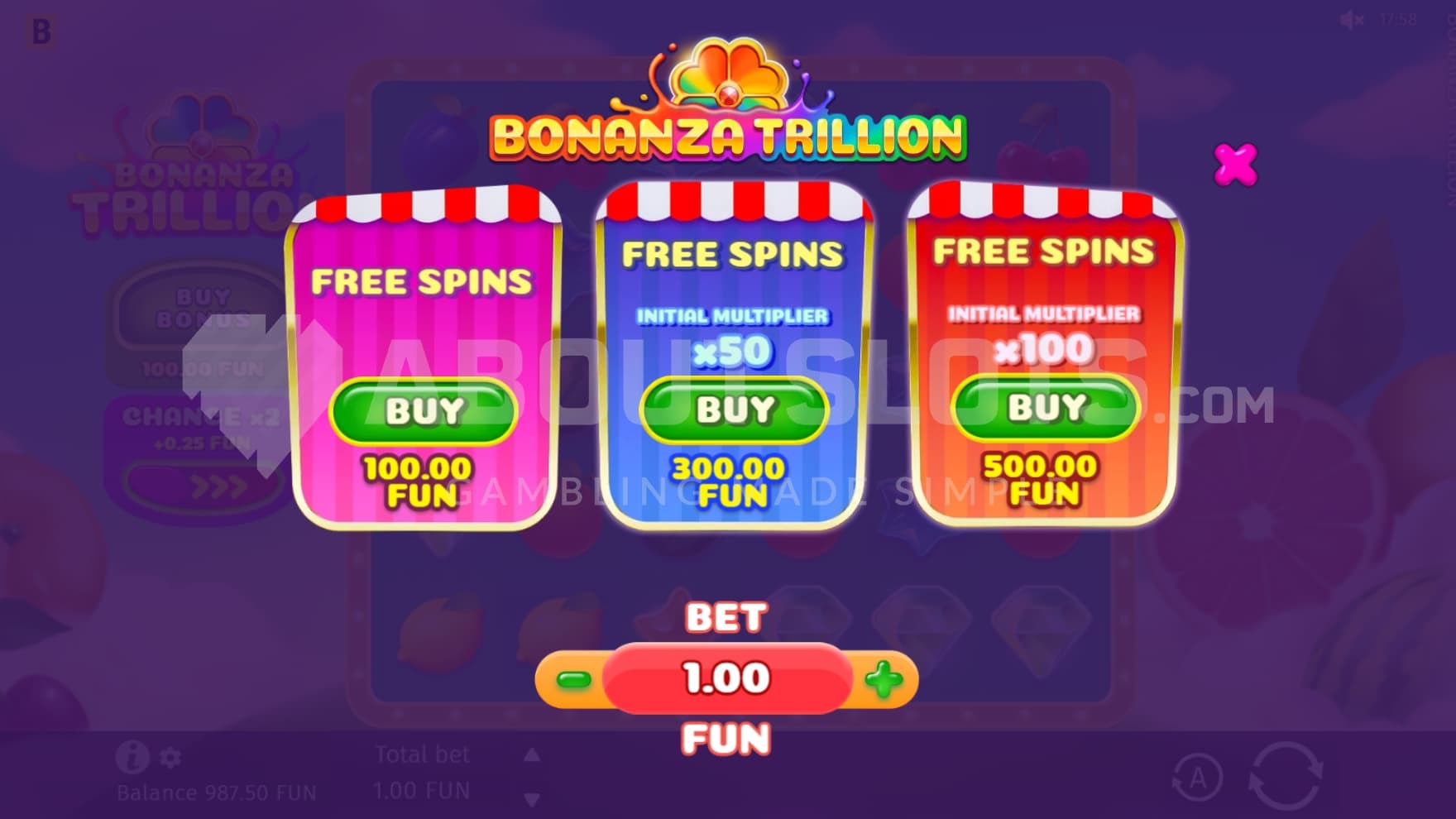 3 Bonus Buy options