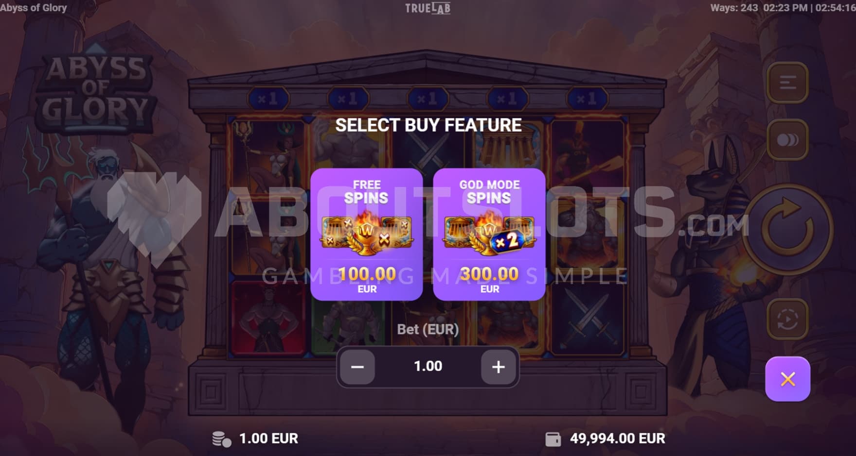 2 Bonus Buy options