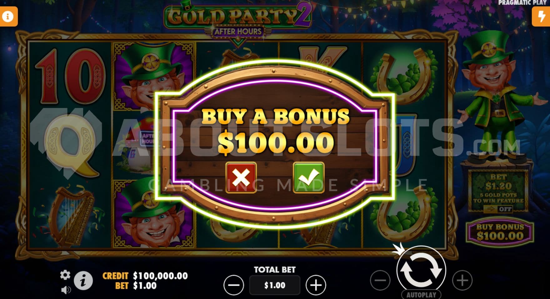 Bonus Buy 100X the bet