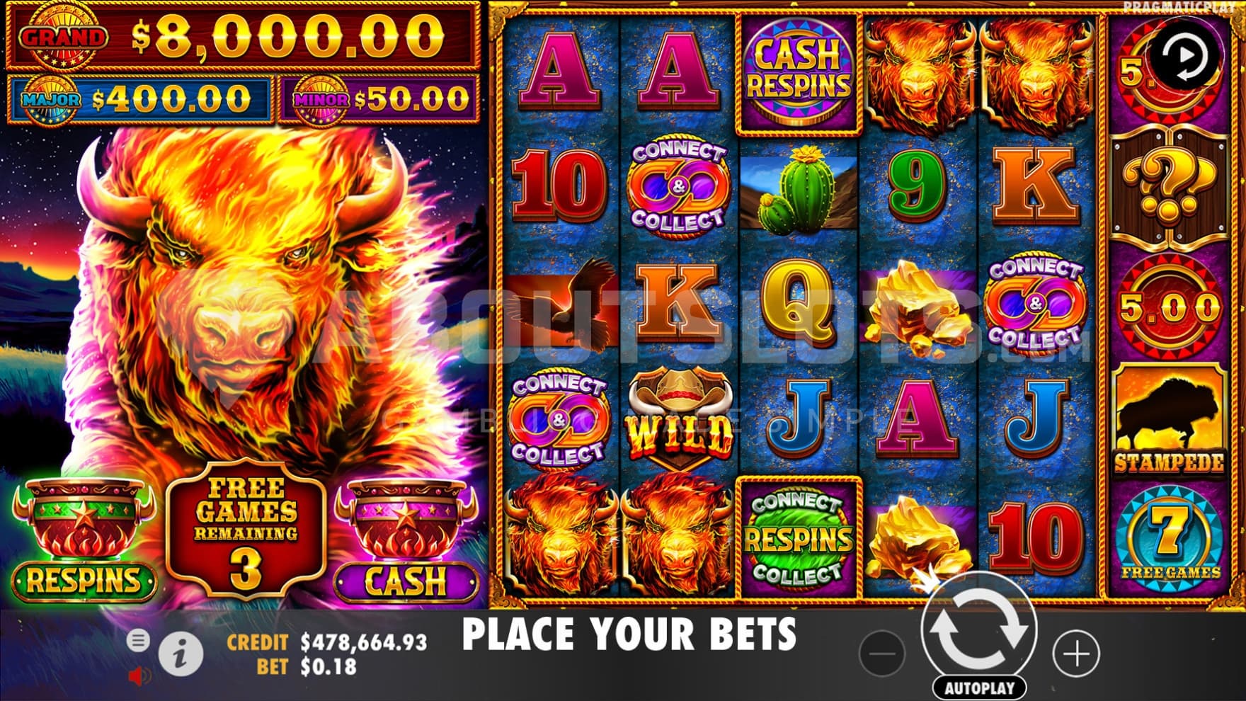 Special Reel Positions on reel 3 and 6