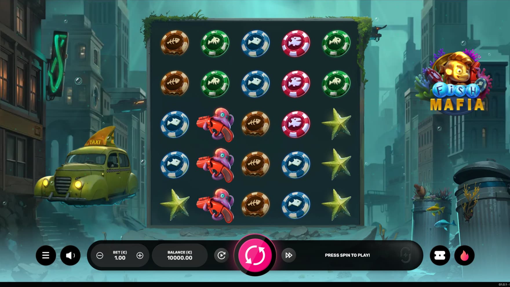 The game is at streetlevel of the ocean city