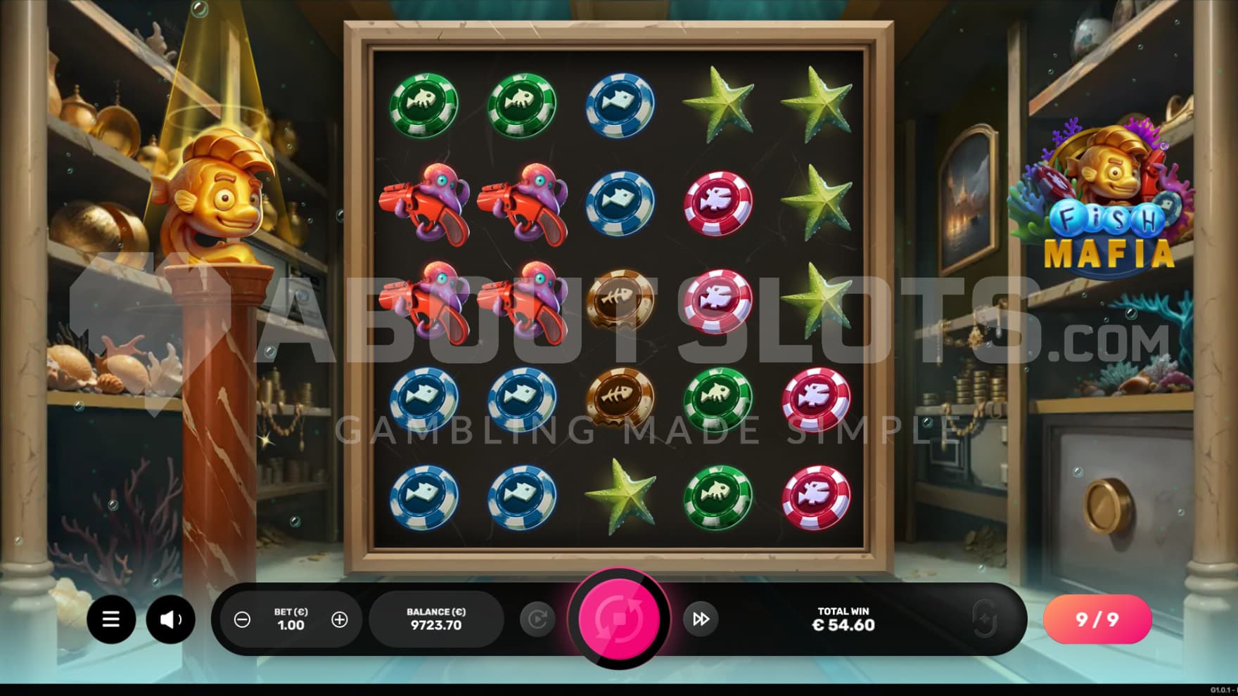 The free spins take you into the vault where Twin Reels happen on each spin