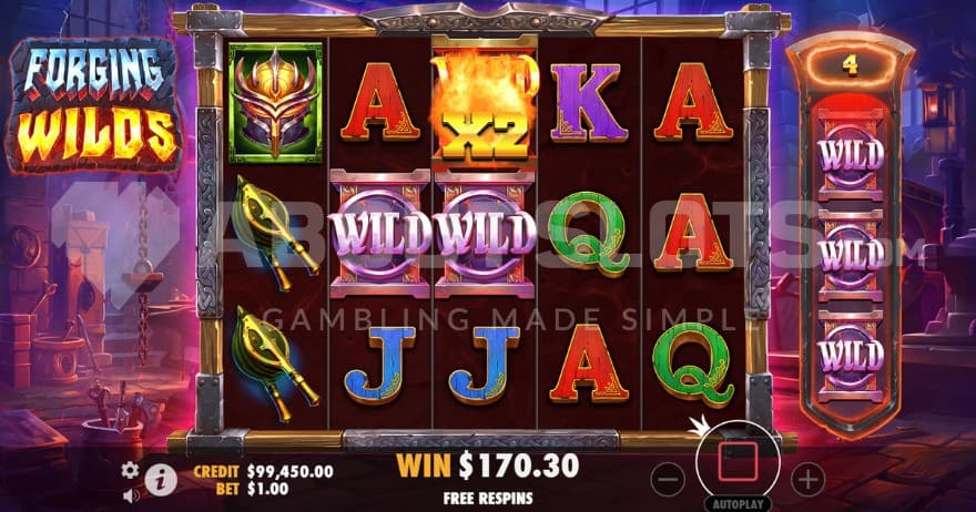 X2 Multiplier on reel 3